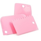 Kit Espátula Decorador E Cortador De Bolo De Plástico Com 3 P