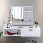 Kit Espelheira Genova Prateleira Porta Itens Banheiro Rack Su