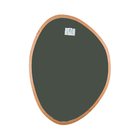 Kit Espelho Decorativo Orgânico Tabaco 58x70 E 43x58 Cm Marrom