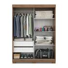 Kit Espelho Guarda Roupa Quarto Solteiro Ayla 2 Portas Mdf Ma