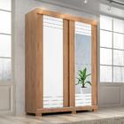 Kit Espelho Guarda Roupa Quarto Solteiro Ayla 2 Portas Mdf Ma