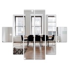 Kit Espelho Retângulo Decorativo Em Acrílico