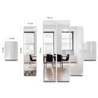 Kit Espelho Retângulo Decorativo Em Acrílico