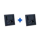 Kit Espelhos De Tomadas Duplo Chanf 2tom 20a 2 Interruptor Ci