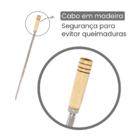 Kit Espeto Simples 6 Peças Inox 65cm - Gudim