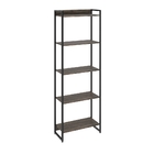 Kit Estante Areta 5 Prateleiras Com Mesa Industrial Aspen 135