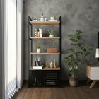 Kit Estante Industrial + Armário Para Cozinha Metal Vazado