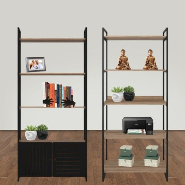 Kit Estante Industrial + Armário Para Cozinha Metal Vazado