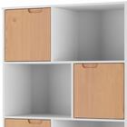 Kit Estante Livreiro 3 Portas E Escrivaninha Para Escritorio