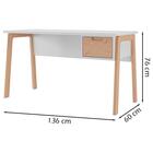 Kit Estante Livreiro 3 Portas E Escrivaninha Para Escritorio