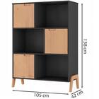 Kit Estante Livreiro 3 Portas E Escrivaninha Para Escritorio