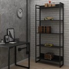 Kit Estante Multiuso E Mesa Para Computador Porto 120 Cm Com