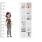 Kit Estante Para Livros Com 12 Nichos 221cm X 222cm Caracol B