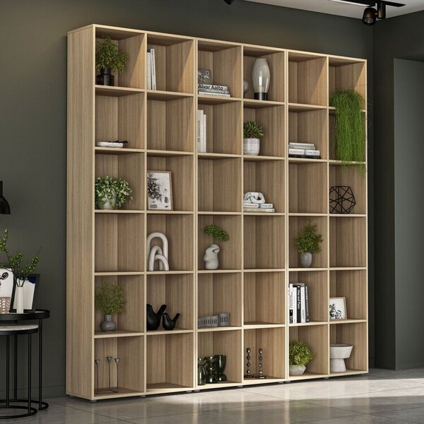 Kit Estante Para Livros Com 12 Nichos 221cm X 222cm Caracol C