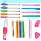 Kit Estojo Faber-castell Lapis Borracha Apontador Canetas