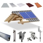 Kit Estrutura Fixador Linha C 1,20m Para 02 Placas Solar Alum
