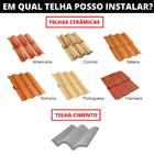 Kit Estrutura Fixador Linha C 1,20m Para 07 Placas Painel Sol
