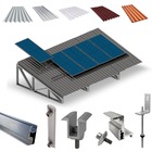 Kit Estrutura Fixador Linha C 1,20m Para 5 Placas Solar Alumí