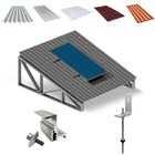 Kit Estrutura Suporte Fixador Linha C P/ 1 Placa Solar Alumín