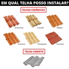 Kit Estrutura Suporte Fixador Linha C Para 02 Placas Solar Al