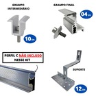 Kit Estrutura Suporte Fixador Linha C Para 06 Placas Solar Al