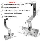Kit Estrutura Suporte Fixador Para 03 Placas Painel Solar Alu