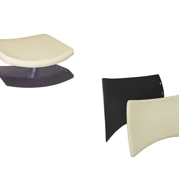 Kit Estrutural Estofado Assento E Encosto Para Cadeira Plasti