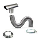 Kit Exaustão De 80 Mm Aquecedor A Gás