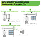 Kit Exaustão para Aquecedor de Água a Gás 90mmx150cm Westaflex