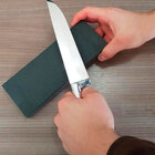 Kit Faca De Peixe Japonesa N°8 + Pedra Para Amolar Facas