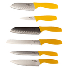 Kit Facas Prime - 6 Peças Amarela Blister