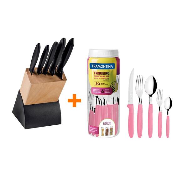 Kit - Faqueiro Plenus 6 Peças + 1 Faqueiro 30 Peças Ipanema R