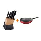 Kit - Faqueiro Plenus 6 Peças + 1 Frigideira Funda 28cm Loret