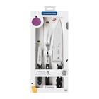 Kit - Faqueiro Plenus 6 Peças + 1 Jogo De Faca Profissional C