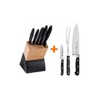 Kit - Faqueiro Plenus 6 Peças + 1 Jogo De Faca Profissional C