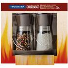 Kit - Faqueiro Plenus 6 Peças + 1 Moedor De Sal E Pimenta Em