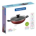 Kit - Faqueiro Plenus 6 Peças + 1 Panela Wok 36cm Vermelha -