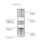 Kit - Faqueiro Premium 3 Peças + 1 Moedor De Sal Ou Pimenta D