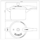 Kit - Faqueiro Premium 3 Peças + Panela De Pressão 4,5 Vancou