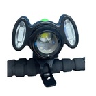 Kit Farol Lanterna Bike T6 Recarregável Com Pisca Traseiro