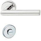 Kit Fechadura + Maçaneta Anguli Aço Inox Polido E Uso Wc