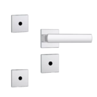 Kit Fechadura E Trava 40mm Tetra  800/35 Stam Quadrada Inox E