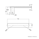 Kit Fechadura E Trava 40mm Tetra  800/35 Stam Quadrada Inox E