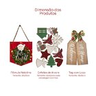 Kit Feliz Natal Enfeites De Árvore E Placa De Porta