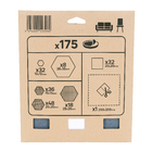 Kit Feltro Diversos para Móveis Cinza 175 Peças