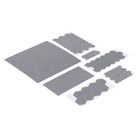 Kit Feltro Diversos para Móveis Cinza 175 Peças