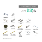 Kit Ferragens Cama Retrátil De Parede Solteiro Horizontal