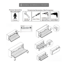 Kit Ferragens Cama Solteiro Horizontal Retrátil De Parede
