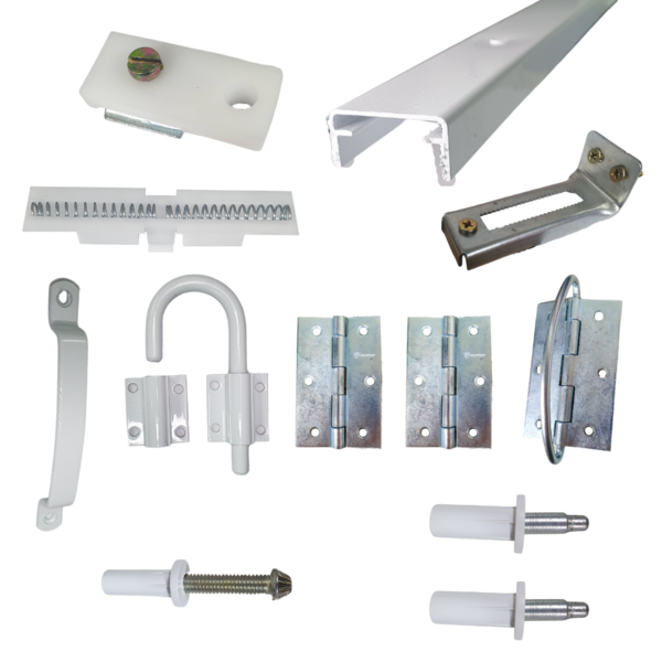 Kit Ferragens P/ Porta Camarão Completo 60 Cm Branco - Alfer