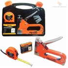 Kit Ferramenta Grampeador C/ 500 Grampos E Trena 2m